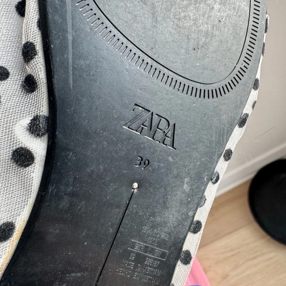 Zara Polka Dot Ballet Flats - Picture 2 of 2